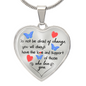 Meaningful Gift | Love And Support | Luxury Graphic Heart Necklace