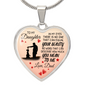 To My Daughter | Gift From Dad | Luxury Graphic Heart Necklace