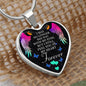 Memorial Gift | Feel You In My Heart | Luxury Graphic Heart Necklace