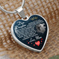 Dear Daughter | Always Remember | Luxury Graphic Heart Necklace