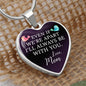 Gift For Child From Mom | Luxury Graphic Heart Necklace