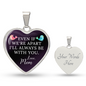 Gift For Child From Mom | Luxury Graphic Heart Necklace