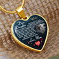 Dear Daughter | Always Remember | Luxury Graphic Heart Necklace
