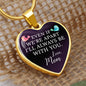 Gift For Child From Mom | Luxury Graphic Heart Necklace