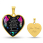 Memorial Gift | Feel You In My Heart | Luxury Graphic Heart Necklace