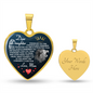 Dear Daughter | Always Remember | Luxury Graphic Heart Necklace