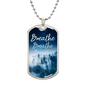 Breathe | Dog Tag Necklace With Engraving