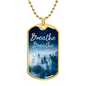 Breathe | Dog Tag Necklace With Engraving