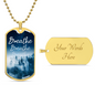 Breathe | Dog Tag Necklace With Engraving