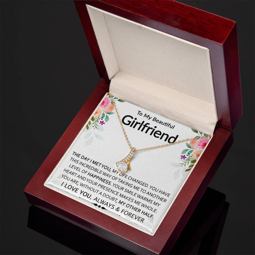 To My Beautiful Girlfriend | My Other Half | Sparkling Radiance Necklace