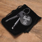 #1 TRUCKER DAD - Engraved Screwdriver Keychain - Celeste Jewel