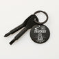 #1 TRUCKER DAD - Engraved Screwdriver Keychain - Celeste Jewel