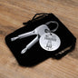 #1 TRUCKER DAD - Engraved Screwdriver Keychain - Celeste Jewel