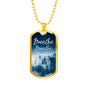 Breathe - Dog Tag Necklace With Engraving - Celeste Jewel