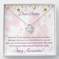 Dear Bestie - Stay Awesome - Love Knot Necklace - Celeste Jewel