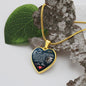 Dear Daughter - Always Remember - Luxury Graphic Heart Necklace - Celeste Jewel