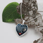 Dear Daughter - Always Remember - Luxury Graphic Heart Necklace - Celeste Jewel