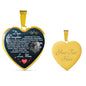 Dear Daughter - Always Remember - Luxury Graphic Heart Necklace - Celeste Jewel