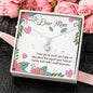 Dear Mom - I Love You So Much - Sparkling Radiance Necklace - Celeste Jewel