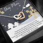 Dear Mom - Number One Fan - Interlocking Hearts Necklace - Celeste Jewel