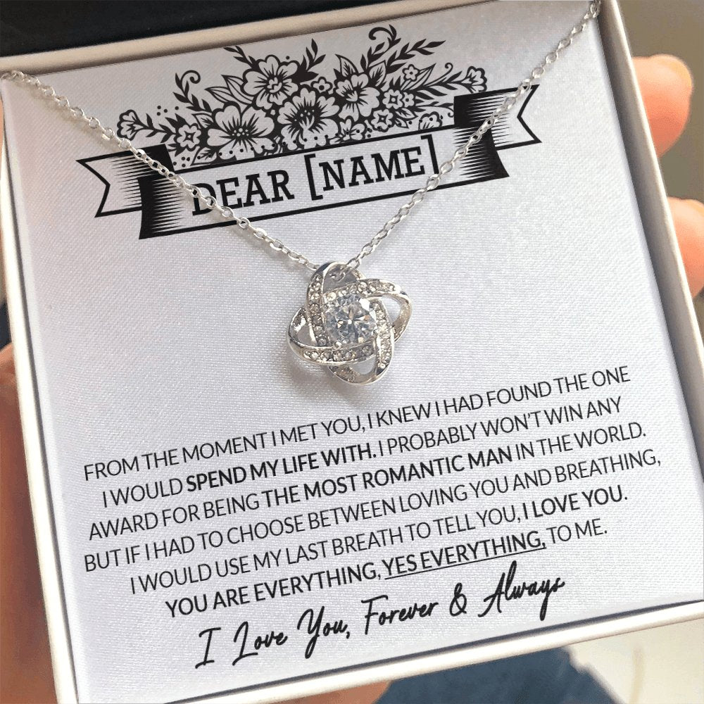 Dear Name - From The Moment I Met You - Love Knot Necklace - Celeste Jewel
