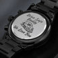 Drive Safe Daddy - Black Chronograph Watch - Celeste Jewel