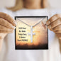 Faith Does Not Make Things Easy - Personalized Cross Necklace - Celeste Jewel