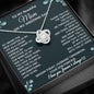 From Son To Mom On Wedding Day - Love Knot Necklace - Celeste Jewel