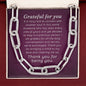 Gift For Best Friend - Grateful For You - Forever Linked Necklace - Celeste Jewel