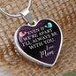 Gift For Child From Mom - Luxury Graphic Heart Necklace - Celeste Jewel
