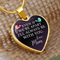 Gift For Child From Mom - Luxury Graphic Heart Necklace - Celeste Jewel