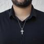 Gift For Firefighter - Merry Christmas - Cross Necklace - Celeste Jewel