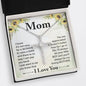 Gift For Mom - I Know It's Not Easy - Cubic Zirconia Cross Necklace - Celeste Jewel