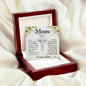 Gift For Mom - I Know It's Not Easy - Cubic Zirconia Cross Necklace - Celeste Jewel