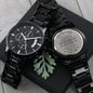Gift For Son From Dad - Just Believe In Yourself - Black Chronograph Watch - Celeste Jewel