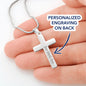 Graduation - A New One Begins - Personalized Cross Necklace - Celeste Jewel