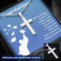 Graduation - A New One Begins - Personalized Cross Necklace - Celeste Jewel