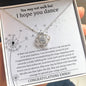 Graduation Gift For Her - I Hope You Dance - Love Knot Necklace - Celeste Jewel
