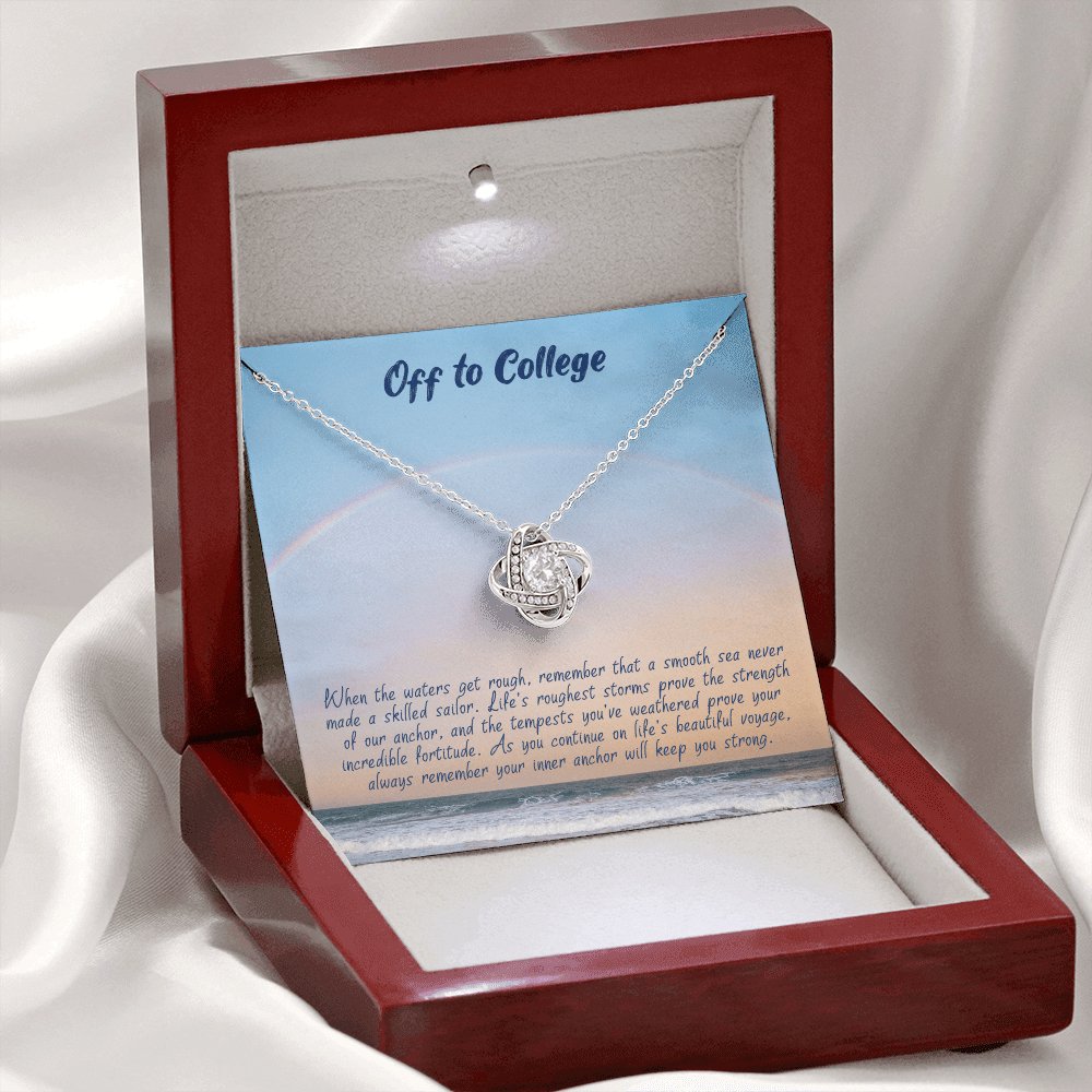 Graduation Gift For Her - Off To College - Love Knot Necklace - Celeste Jewel