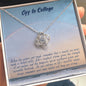 Graduation Gift For Her - Off To College - Love Knot Necklace - Celeste Jewel
