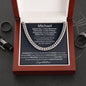 Graduation Gift For Him - Enjoy The Journey - Cuban Link Chain Necklace - Celeste Jewel