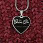 Graphic Heart - Luxury Necklace - Celeste Jewel