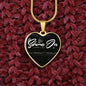 Graphic Heart - Luxury Necklace - Celeste Jewel