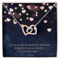 Guarded By Our Mother - Interlocking Hearts Necklace - Celeste Jewel