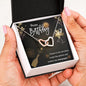 Happy Birthday - Glitters & Champagne - Interlocking Hearts Necklace - Celeste Jewel