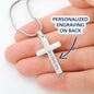 Happy Father's Day Gift - Part Of Growing Up - Personalized Cross Necklace - Celeste Jewel