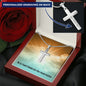 He Is Risen - Personalized Cross Necklace - Celeste Jewel
