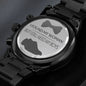 I Still Need My Boys - Black Chronograph Watch - Celeste Jewel