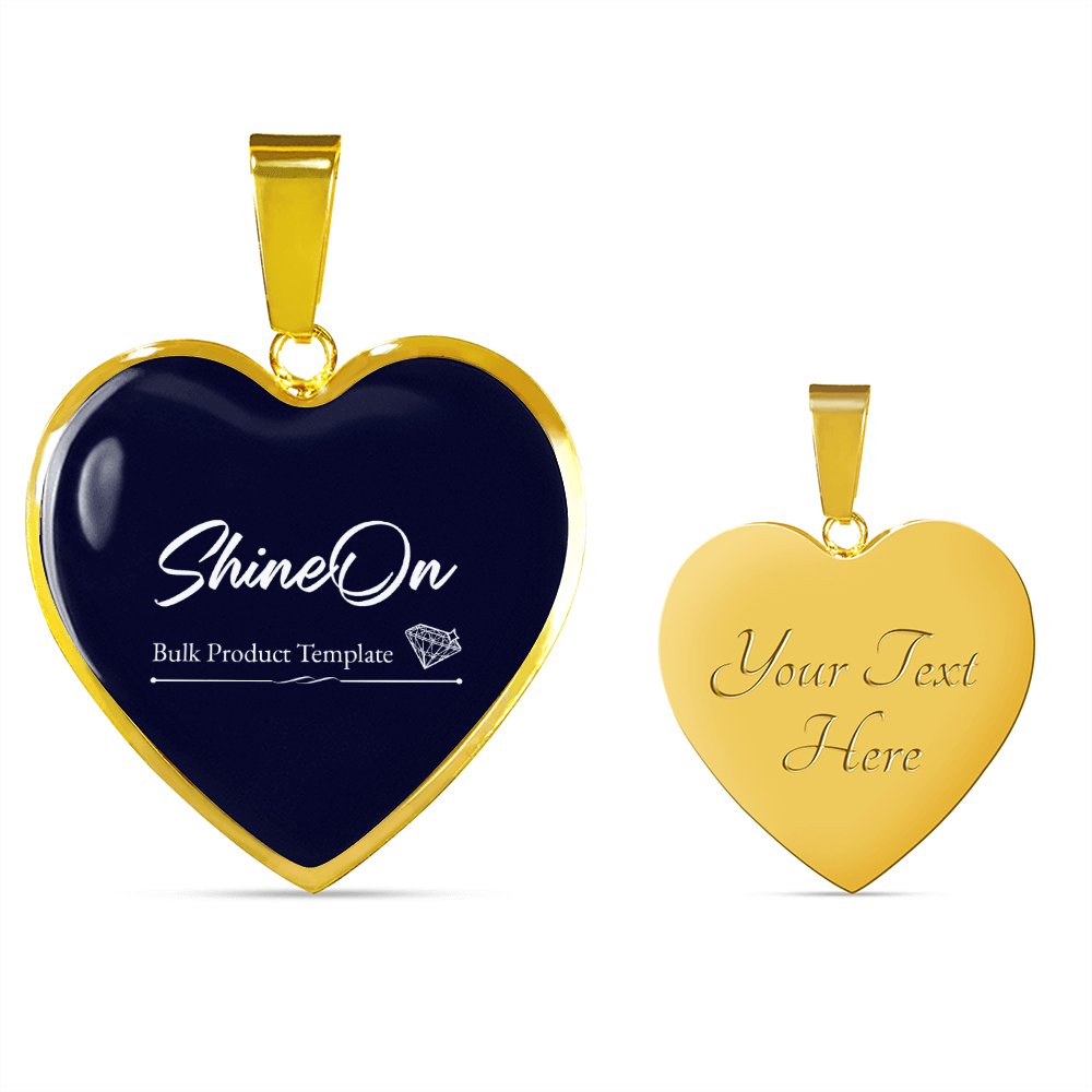 Luxury Graphic Heart Necklace - Celeste Jewel