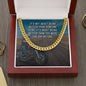 Meaningful Gift - It's Not About Being Better (Motorcycle) - Cuban Link Chain Necklace - Celeste Jewel
